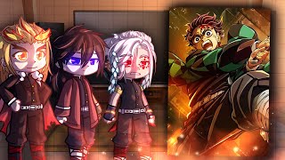 Hashiras React to Kamado Tanjiro  Demon Slayer  Gacha React [upl. by Nnazil]