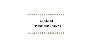 EGD Grade 10 Perspective Drawing page 126 Right [upl. by Tammany]