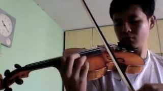 D Major Scale  3 Octaves ViolinMusicSchool [upl. by Sioux928]