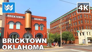 4K Bricktown Canal in Oklahoma City USA  Walking Tour amp Travel Guide Bonus Wheeler Ferris Wheel [upl. by Aurore]