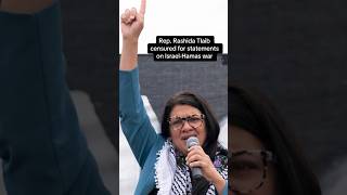 Rep Rashida Tlaib censured for statements made about the IsraelHamas war shorts [upl. by Illil]