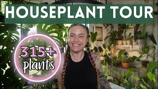 HOUSEPLANT TOUR 2024  My entire 315 indoor plant collection rare and common [upl. by Hedi]