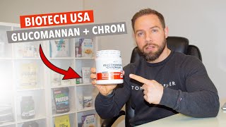 Biotech USA Glucomannan  Chrom im Test ✅ Supplement Review  Muskelmacher Shop [upl. by Ailemap]