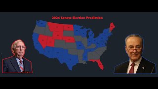 Senate Election Prediction 2024 As Of February 23 2024 [upl. by Eedya]