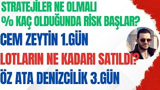 Ã–ZATA VE CEM ZEYTÄ°N LOTLARIN NE KADARI SATILDI DETAYLARLA ANLATTIM STRATEJÄ°LER NE OLMALI [upl. by Aohsoj]