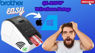 How To Setup Brother QL 810W To WiFi WindowsMac  Brother QL 810W WiFi Setup [upl. by Brian]