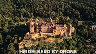 Above Heidelberg city and castle by drone  DJI Mavic 2 Zoom [upl. by Cogswell935]