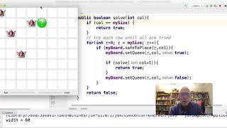 Animated Nqueens in Java [upl. by Suoirad]