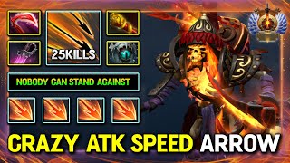 CRAZY ATTACK SPEED FIRE ARROW CARRY Clinkz 25Kills Physical Build 100 Nobody Can Stands Against [upl. by Fradin]