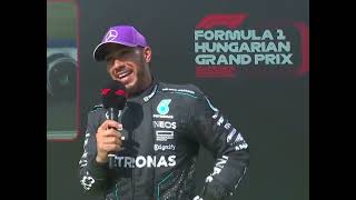 Lewis Hamilton Post Race Interview  Collision With Max Verstappen  Hungarian Grand Prix 2024 [upl. by Gianina]