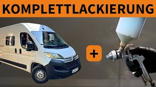 Wohnmobil Komplettlackierung mit Protector – Lackierpistole  Anleitung RicoundBecca  LACKSTORE [upl. by Gaivn]