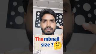 YouTube video thumbnail size thumbnailsize youtubethumbnailsize govindkushwahatech shrots [upl. by Teyugn]