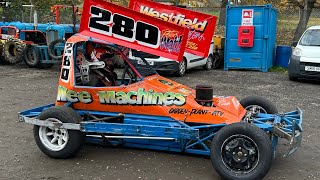 Brisca F2 Heat 2 Cowdenbeath Racewall 271024 [upl. by Rockel]