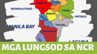 MGA LUNGSOD SA NATIONAL CAPITAL REGION O NCR NCR NATIONALCAPITALREGION MAP AP [upl. by Noreht976]