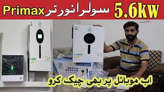 primax galaxy Dual pv6000  best solar inverter for home  primax 56kw best solar inverter [upl. by Geminian]