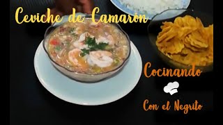 🍤COMO HACER CEVICHE DE CAMARÓN ECUATORIANO🍤 [upl. by Suirtemid]