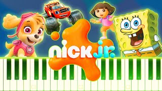 🎵 10 NICK JR CARTOONS THEMES ON PIANO [upl. by Sollie527]