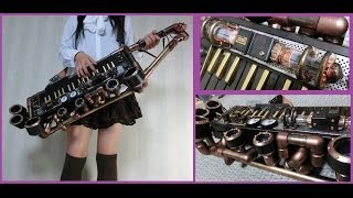 【DIY】スチームパンクなショルダーキーボードで千本桜を弾いたった Steampunk Shoulder keyboard [upl. by Aneger312]