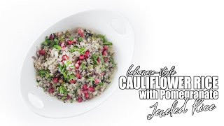 Lebanese Cauliflower Rice with Pomegranate  JEWELED RICE [upl. by Mosi392]