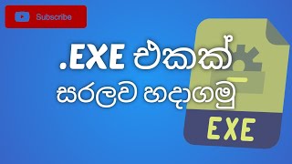 Lets Create a Simple Executable EXE  සරලව Executable එකක් හදමු  Python  Supun Gurusinghe [upl. by Annairam]