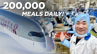 Inside Qatar Airways  How do they make 200000 Airplane Meals a day [upl. by Mairim285]