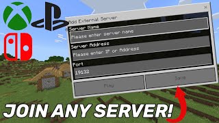 How to Join Any Server on Minecraft PS4XBOXPS5 [upl. by Fisher553]