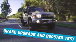 Bendix Ultimate 4WD Brake Upgrade Kit and Brake Booster Test [upl. by Leschen]