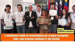 La Intendencia recibió un reconocimiento por el apoyo al programa Sofka [upl. by Yrokcaz]