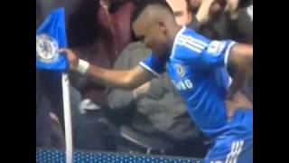 Samuel Etoo produced a hilarious grandpa celebration mocking boss Jose Mourinho [upl. by Birck]