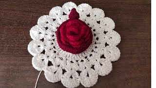 Crochet Coasters A Beautiful Diya Tutorial [upl. by Patnode]