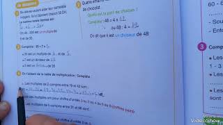 Faire des Maths CM2 Multiples et Diviseurs page 34 [upl. by Einnov]