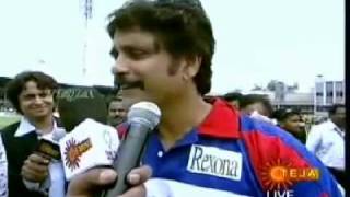 ManaTeluguMoviesnet  Tollywood T20  Chiru Cheetahs vs Nag Kings  1  Toss [upl. by Tella601]