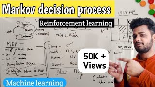 Markov decision process in machine learning  Reinforcement learning  Lec31  Machine Learning [upl. by Nort]