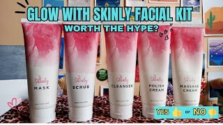 Viral Skinly Mighty Glow Facial Kit Honest Review  Worth the hype [upl. by Guadalupe]