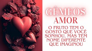 GÊMEOS  AMOR  O FRUTO TEM O GOSTO QUE VOCÊ SONHOU MAS TEM NOME DIFERENTE QUE IMAGINOU [upl. by Anilah]