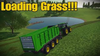 Alone In The World Solo Episode 4 Windrowing amp Loading Grass FS22 PS5 [upl. by Anaimad369]