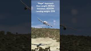 747 Landing at Chegual Airport both directions MSFS 2020 [upl. by Ahseinad]