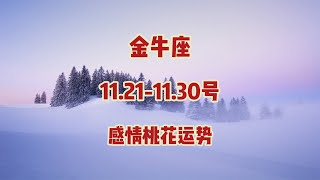 金牛座，11211130号，感情桃花运势 [upl. by Akemehc995]