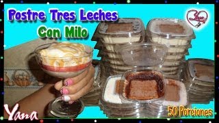 Postre de tres leches 50 porciones  Yana [upl. by Akcir905]