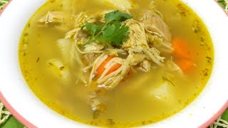 Sopa de Pollo Boricua Puerto Rican Chicken Soup [upl. by Chessa]