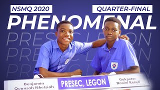 NSMQ 2020  Presec Legons Phenomenal Quarter Final Highlights What a Performance [upl. by Anir]