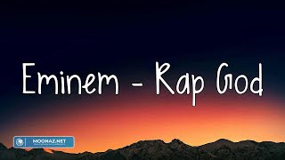 Eminem  Rap God Lyrics  Clean Bandit [upl. by Ennobe]