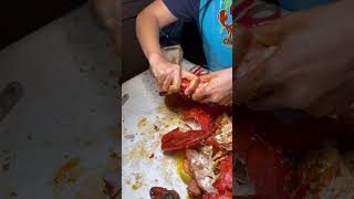 Freshest Lobster Claw very tender Angry Crab Shack HendersonLas Vegas eatandoutlasvegas [upl. by Alyl]