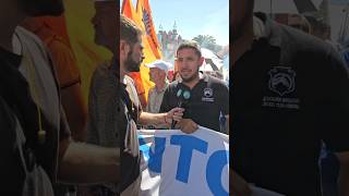 Dialogamos con Andrés Colazo durante la marcha federal universitaria [upl. by Suirtimid]