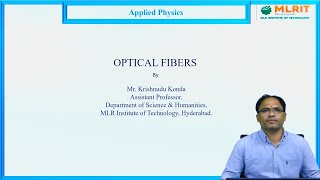 LEC05 Applied Physics  Optical Fibers Part3 by Mr Krishnudu Konda [upl. by Sigsmond]