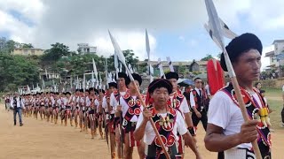 Thangthure Village represented male Folk dance at kiphire town 2024 MongMong festival [upl. by Lowis121]