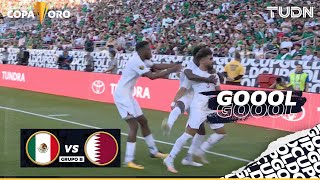 ¡Primera llegada de QATAR Y GOL  México 01 Qatar  Copa Oro 2023  TUDN [upl. by Staal94]