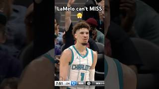 LaMelo Ball hits 3 STRAIGHT threes amp the Hornets announcer loves it 📢🔥Shorts [upl. by Hui]