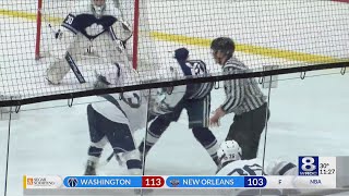 Spartan Hockey shuts out Pittsford [upl. by Novled]