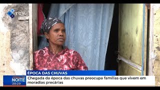 Chegada da época das chuvas preocupa famílias que vivem em moradias precárias [upl. by Nesral]